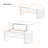 Modern Oval Lift Tabletop Coffee Table-291275973