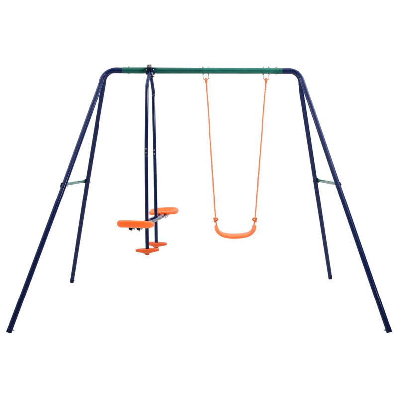Egan Freeport Park Metal Swing Set with 1 Swing(s)
