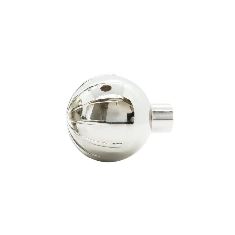 Sunburst Round Knob, Polished Nickel