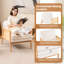 Chaise de salon Mid-Century avec accoudoirs en rotin et cadre en bois-513183257