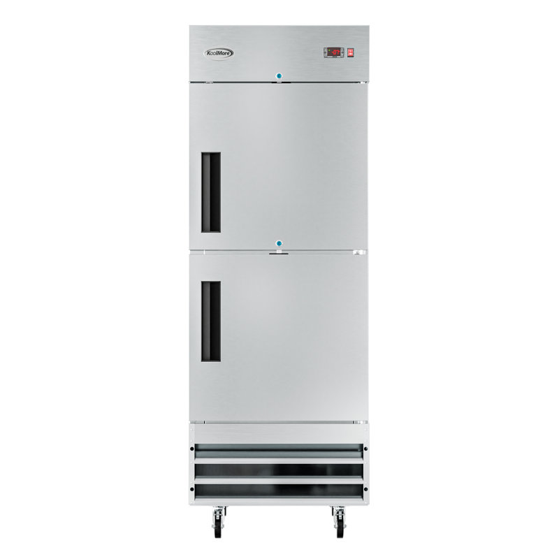 29 po. Congélateur commercial en acier inoxydable à demi-porte de 23 po RIF-1D-SSHD