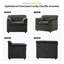Fauteuil surdimensionné de 97 cm (38 pouces) recouvert de chenille, fauteuil d'appoint idéal pour le salon, la chambre ou un appartement.-63302201
