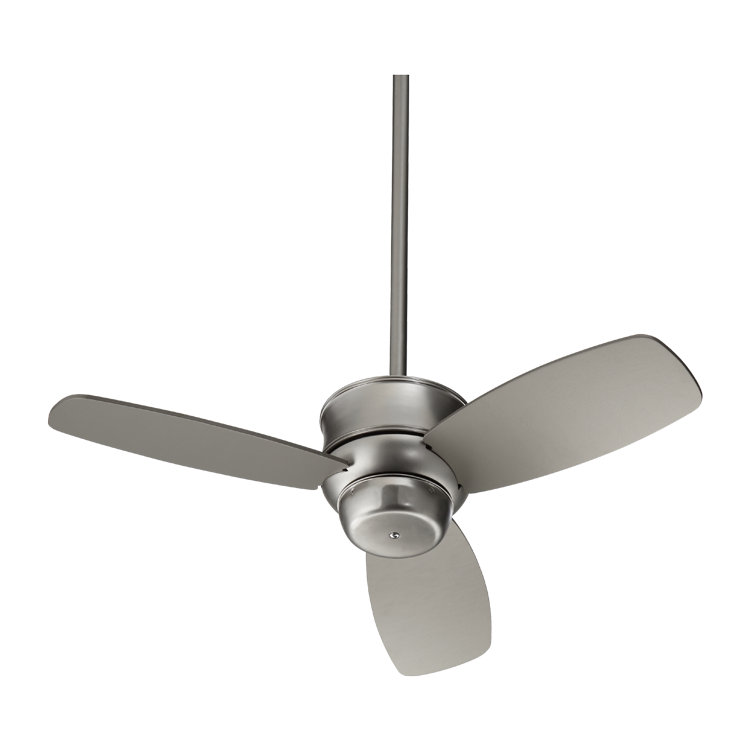 32'' Ceiling Fan, Satin Nickel with Satin Nickel Blades