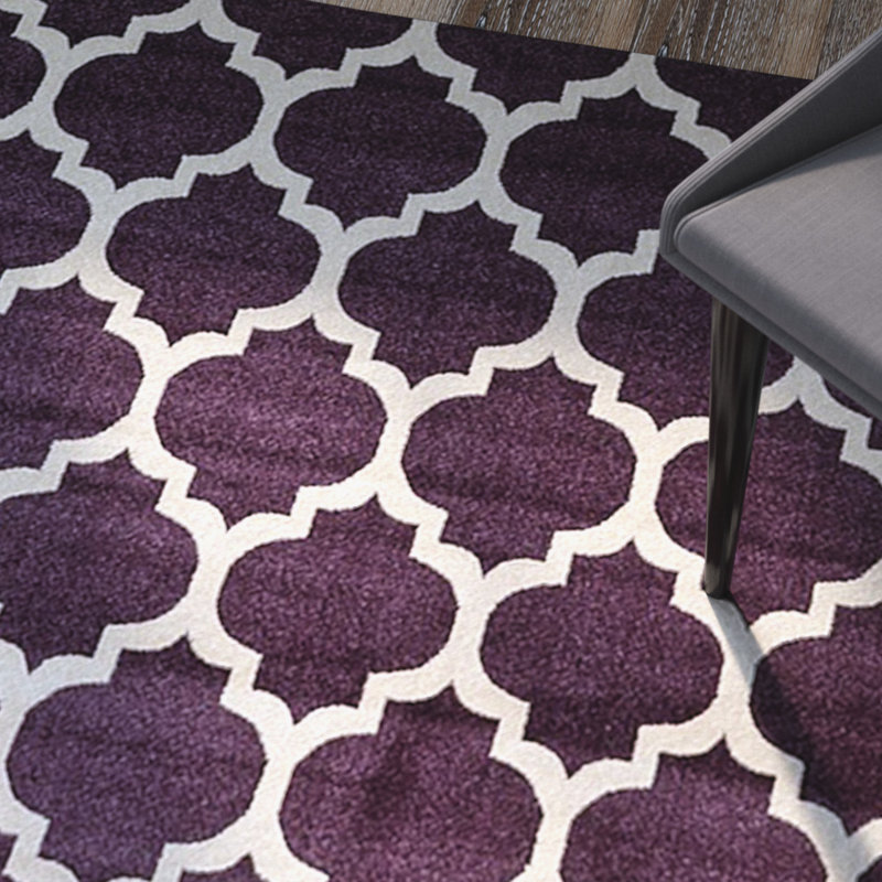 Cara-Leigh Geometric Indoor Rug, Round 8'