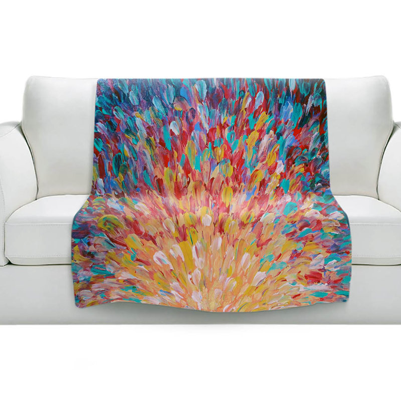Couverture sherpa doux splash i, l 68 po x L 80 po