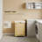 Rolling Laundry Hamper With Removable Bag And Locking Wheels, Bamboo Clothes Basket With Handles For Easy Transport In Bedroom, Bathroom, Or Laundry Room