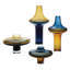 Low Amber Over Cobalt Vase-71171207
