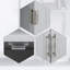 Armoire de rangement double à double porte au-dessus de la toilette avec tablette intérieure réglable et ouverte pour le bain en gris, organisation de salle de bain