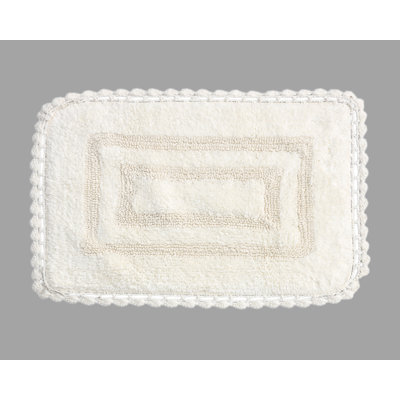 Akife 100% Cotton Non-Slip Bath Rug