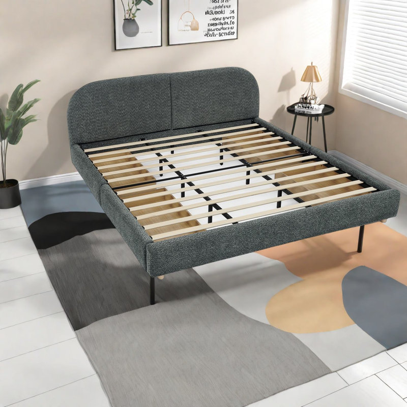Lits spacieux très grand avec rangement, panneau de fibres à densité moyenne, style américain moderne pour la maison