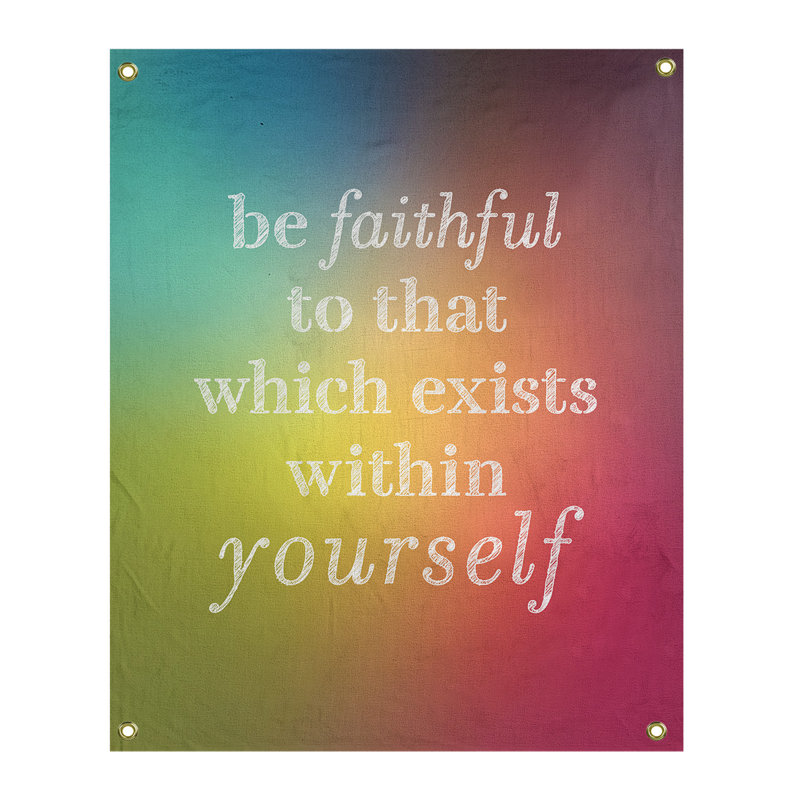 Tapisserie de polyester fidèle à votre quote, H 80 po x l 59 po, Arc-en-ciel