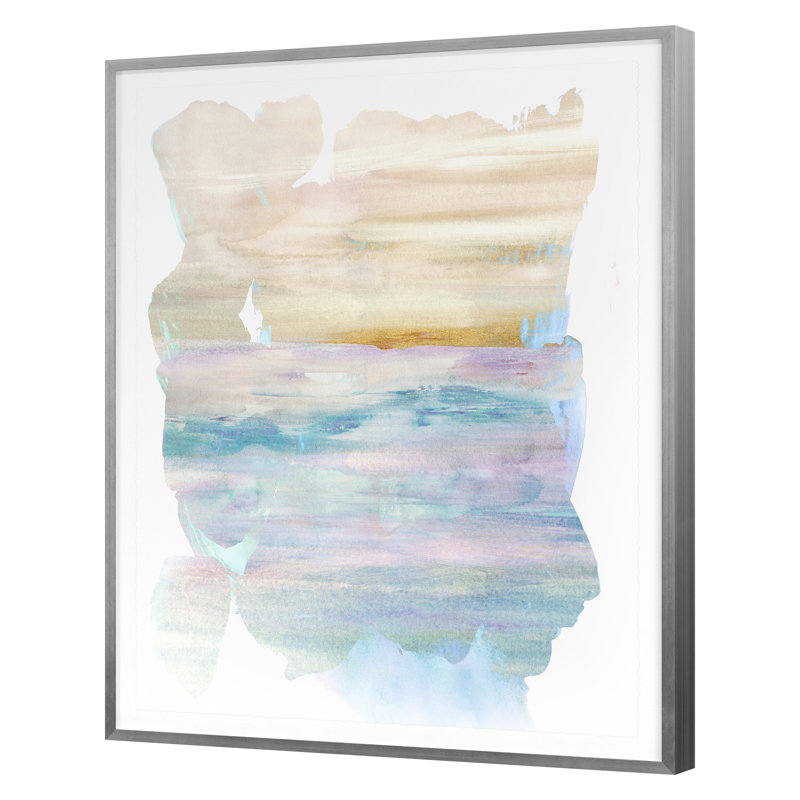 Ocean Rocks 1 Print by Hope Bainbridge, 35" H x 28" W, Silver