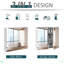 Armoire de salle de bain à miroir, armoire à pharmacie à cadre en acier 24 po x 22 po, rangement mural avec portes doubles