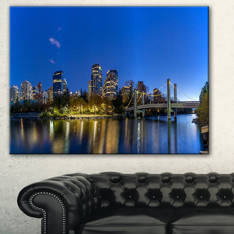 « calgary horizon », impression sur toile, H 20 po x l 20 po x P 1 po