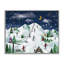 «Nighttime Ski Slopes», estampe numérique, conception de Loni Harris-114325353-114325357