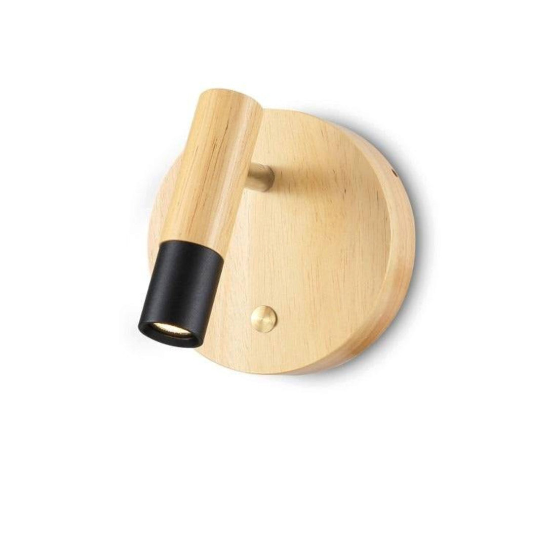 B&Q -  Ultrabeam 3 Watt Led Adjustable Wooden Reading LampBlack Finish - Image 2