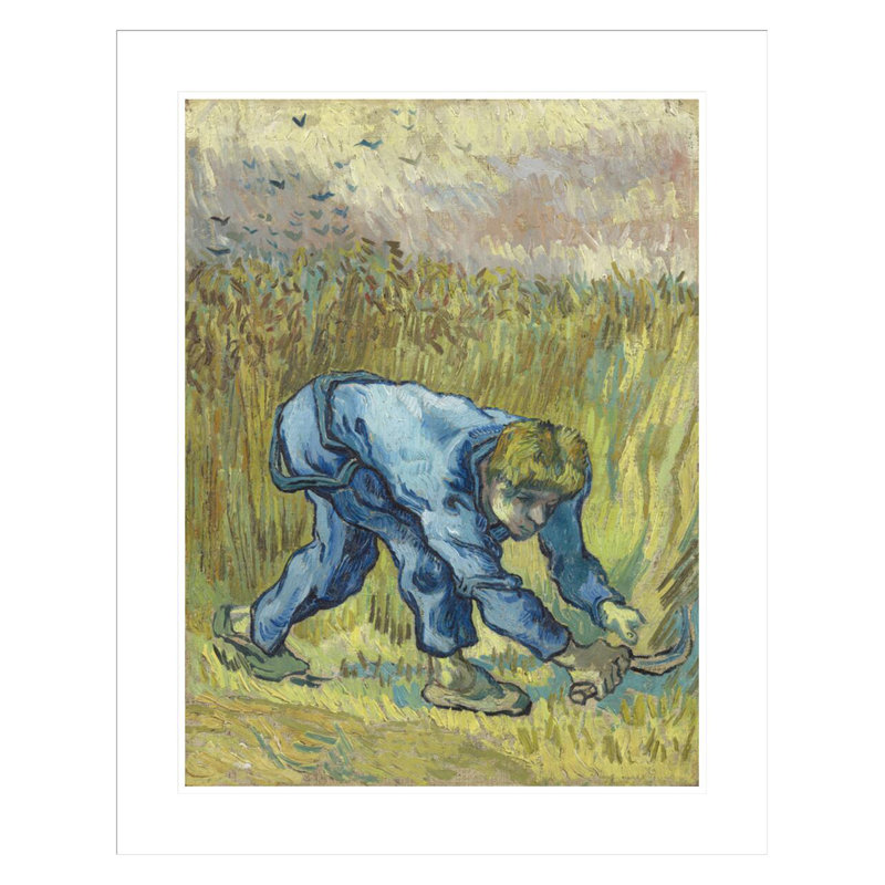 «The Reaper (d'après Millet)» par Vincent van Gogh, impression giclée encadrée, H 29,26 po x l 23,5 po