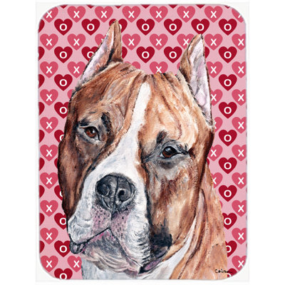 Planche à découper en verre The Holiday Aisle Staffordshire Bull Terrier Staffie