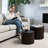 Maven Lane Austin Round Wood Nesting Coffee Tables with Storage-113357052