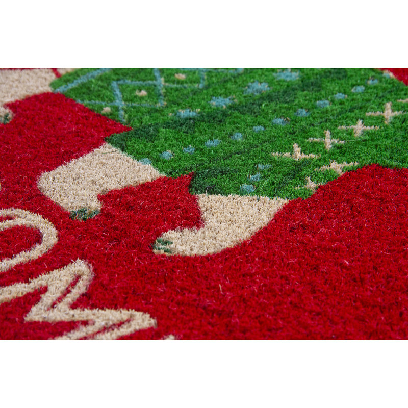 Tapis de porte d'extérieur 28 po x 17 po Polar Welcome Coir