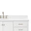 Meuble-lavabo sur pied simple 67 po avec comptoir en quartz Cambridge-90865227
