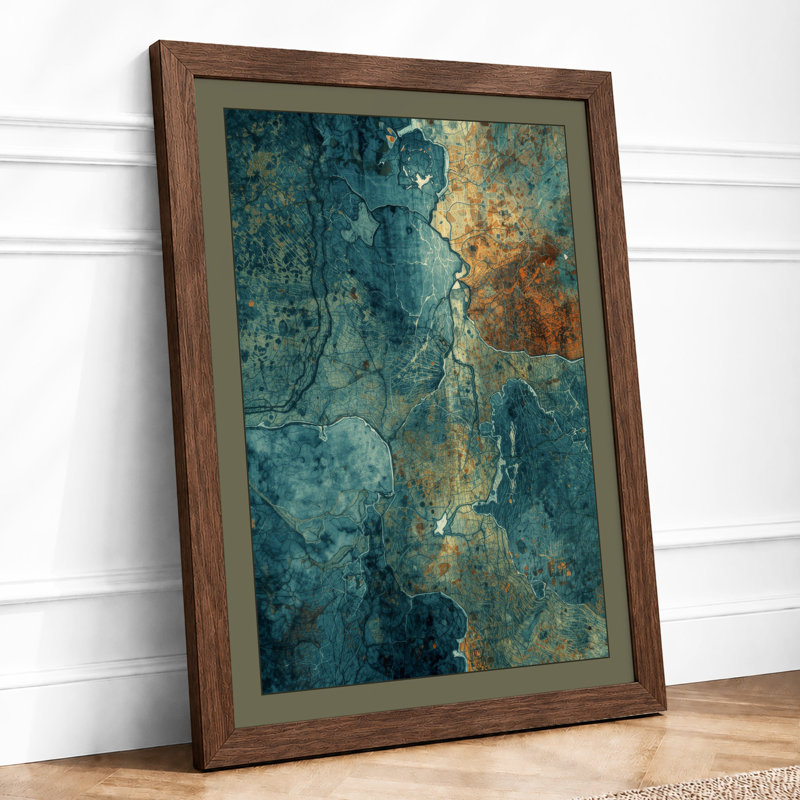 Weathered Decay Industrial - Print, Walnut, A3 - 42.0 x 29.7 cm
