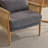 Masson Chenille Accent Chair Armchair With Pillow-1345830623