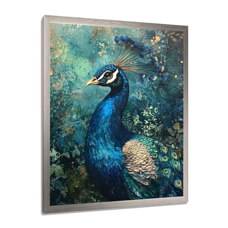 Idlewild - Animals Wall Decor, H 40 po x l 30 po, Picture Framed, Silver