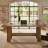 70.47'' Executive Computer Desk, Farmhouse Home Office Desk With Large Tabletop
