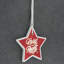 The Seasonal Aisle Merry & Bright Christmas Star Shaped Ceramic Ornament