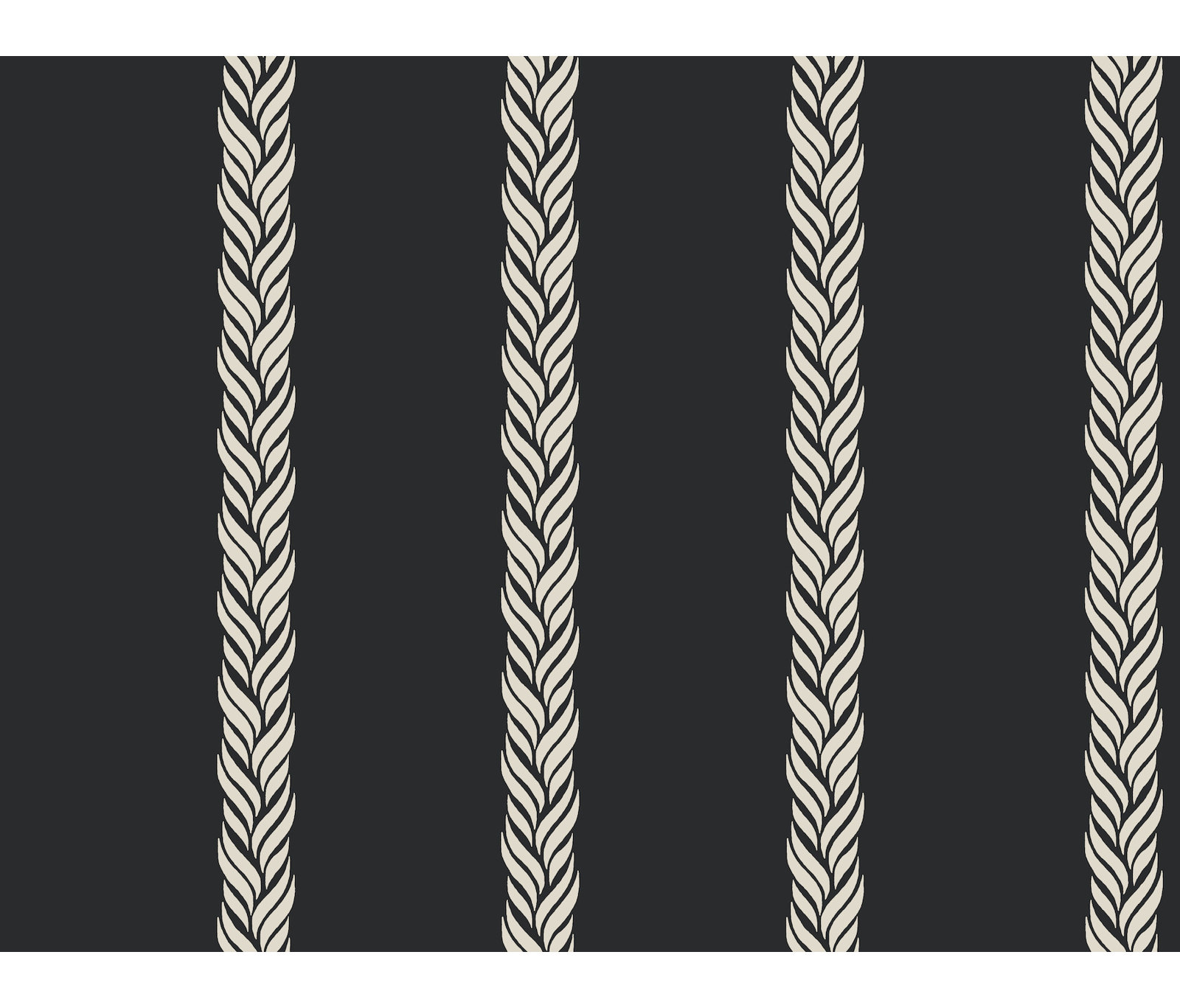 Bowman Striped Wallpaper, Black