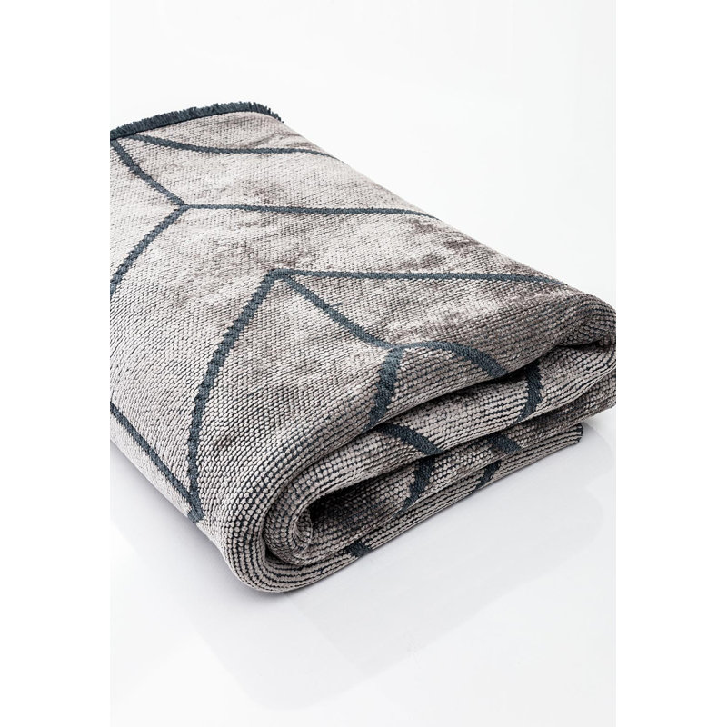 Rapture Chevron Area Rug, Square 9'10"