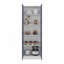 Garde-manger H 71,1 po, 2 portes, 5 tablettes, bleu / blanc Alby - Cuisine