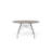 Glossy Round with Steel Base Dining Table-96432534