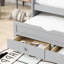 Grey Twin Bed With Strong Construction, Headboard, , Trundle And Storage Drawers In Attractive-129631003