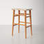 Kazbah Backless Leather Counter Stool-987681218