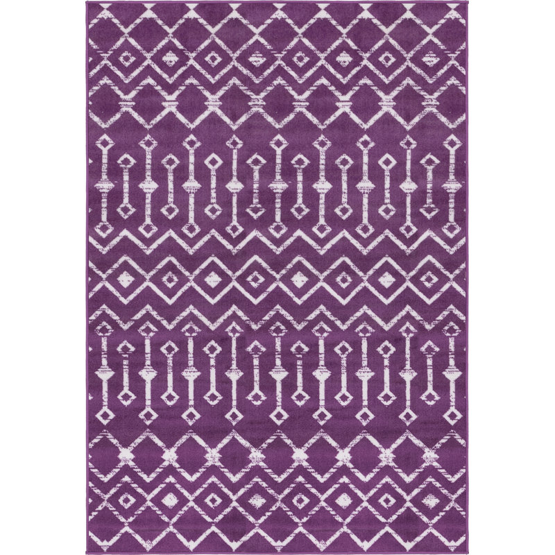 World Menagerie Geometric Indoor Rug, Rectangle 4'1" x 6'1"