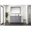 Meuble-lavabo vert 48 po X P 22 po D, avec plateau en marbre de culture-117978681