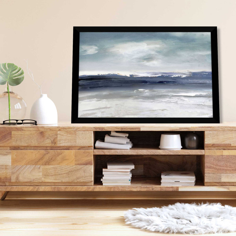 Sandpiper Bay - Peinture, L 27,5 po x H 21,5 po, Cadre noir