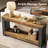 63-inch Long Console Table For Entryway, Farmhouse Wood Sofa Table Behind Couch For Living Room