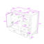 Meuble-lavabo 36 po avec lavabo en céramique, 2 tiroirs de rangement et 2 portes à fermeture douce-319601423