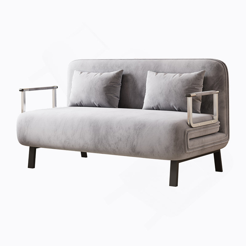 Versatile Convertible Chair Bed With Adjustable Backrest And Pillow For Home And Office