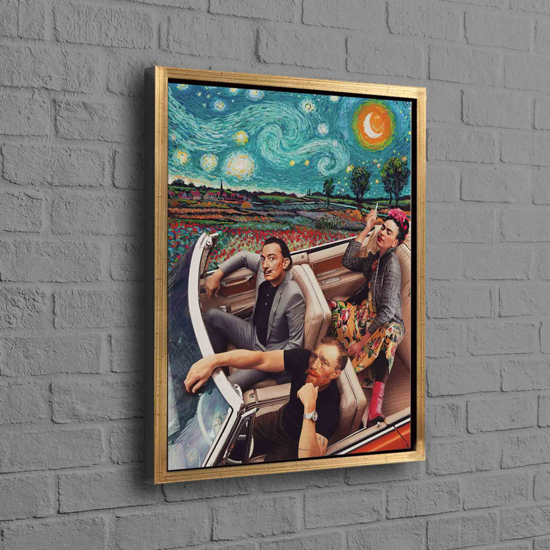 Print on Canvas, Gold Floater Framed, 60 cm H x 90 cm W