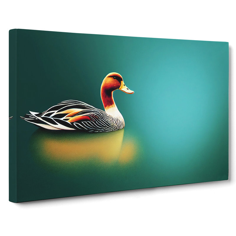Brilliant Duck - Wrapped Canvas, 40cm H x 60cm W x 3cm D