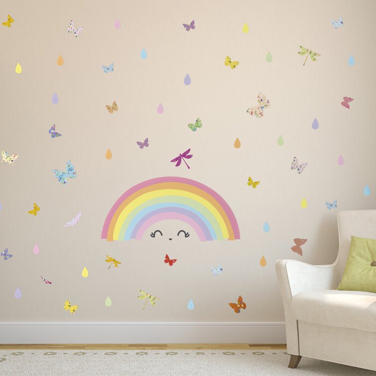 Colourful Rainbow Butterflies Wall Sticker