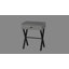 Table d'appoint avec structure en X en métal chromé-1376655812-1376655817