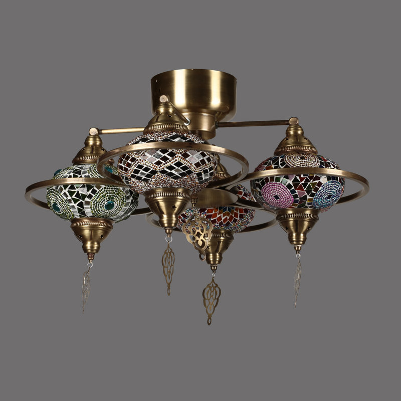 Lanark 4 - Light Gold Unique/Statement Pendant