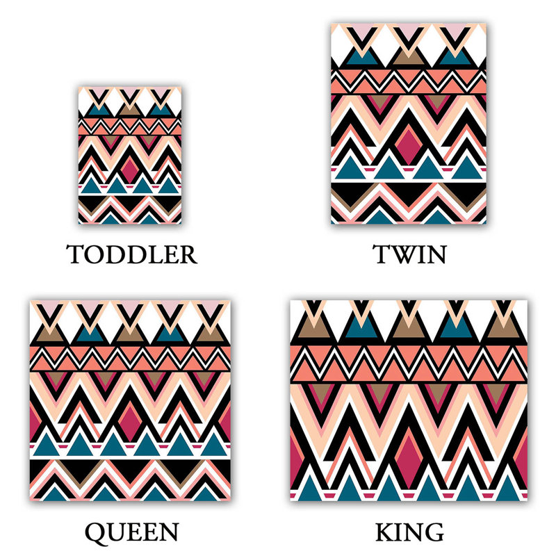 Ensemble de housse de couette mountain native tribal, 1 housse simple + 1 taie standard