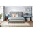 Queen Size Velvet Upholstered Platform Bed,Solid Frame And Stylish Curve-Shaped Design-323356587