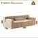Modular Design Durable Convertible Chair Floor Couch Without Assembly(Set Of 3)